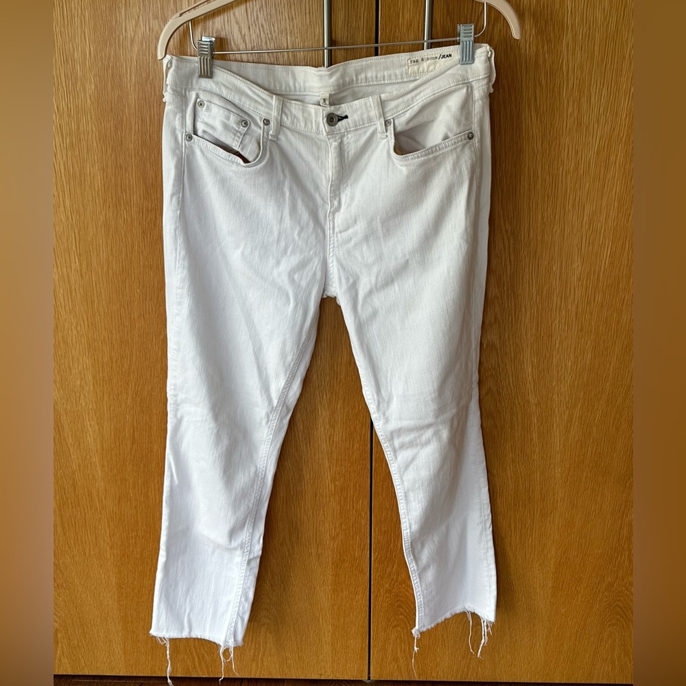 Rag and Bone white denim jeans Size 31